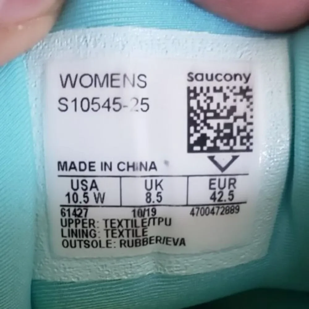 Saucony Hurricane 22 Sneakers Women's Size 10.5 Blue Training Running Shoe